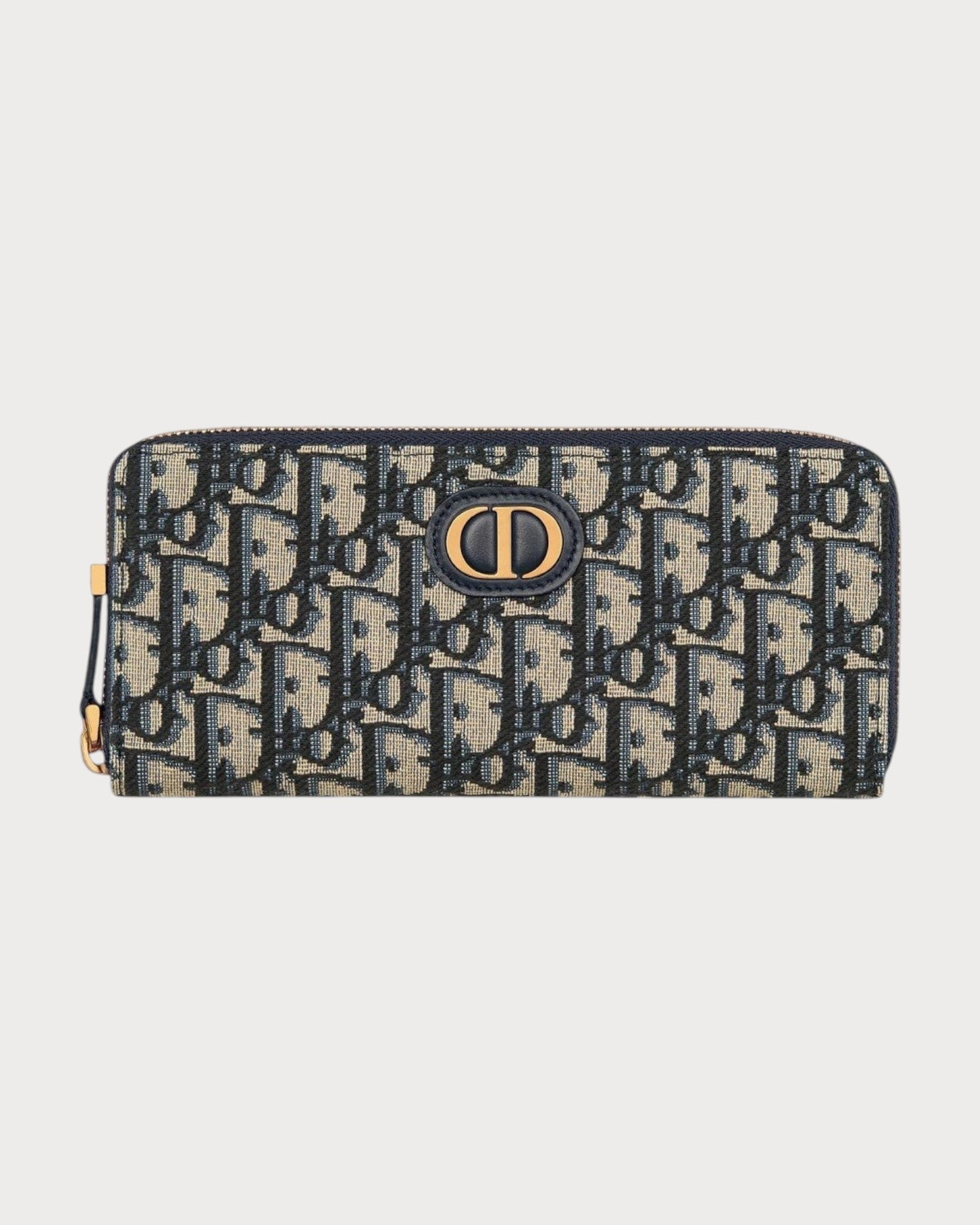 CHRISTIAN DIOR 30 Montaigne Voyageur Slim Wallet Oblique Jacquard