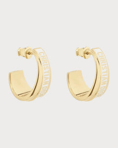 CHRISTIAN DIOR Dior Code Earrings Gold - Finish Metal | 迪奥 耳环 (多色) - LONDONKELLY 英国名牌代购