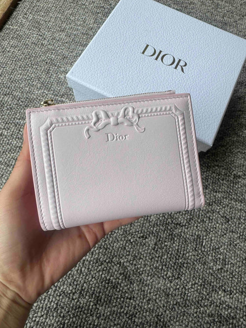 CHRISTIAN DIOR Dior Salon Dahlia Wallet Calfskin(Pink) - LONDONKELLY 英國名牌代購