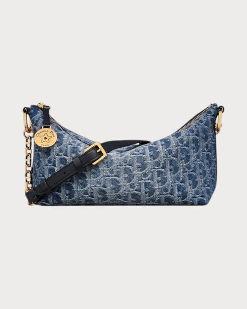 CHRISTIAN DIOR Diorstar Hobo Bag with Chain | 迪奥 手袋 (蓝色) - LONDONKELLY 英国名牌代购