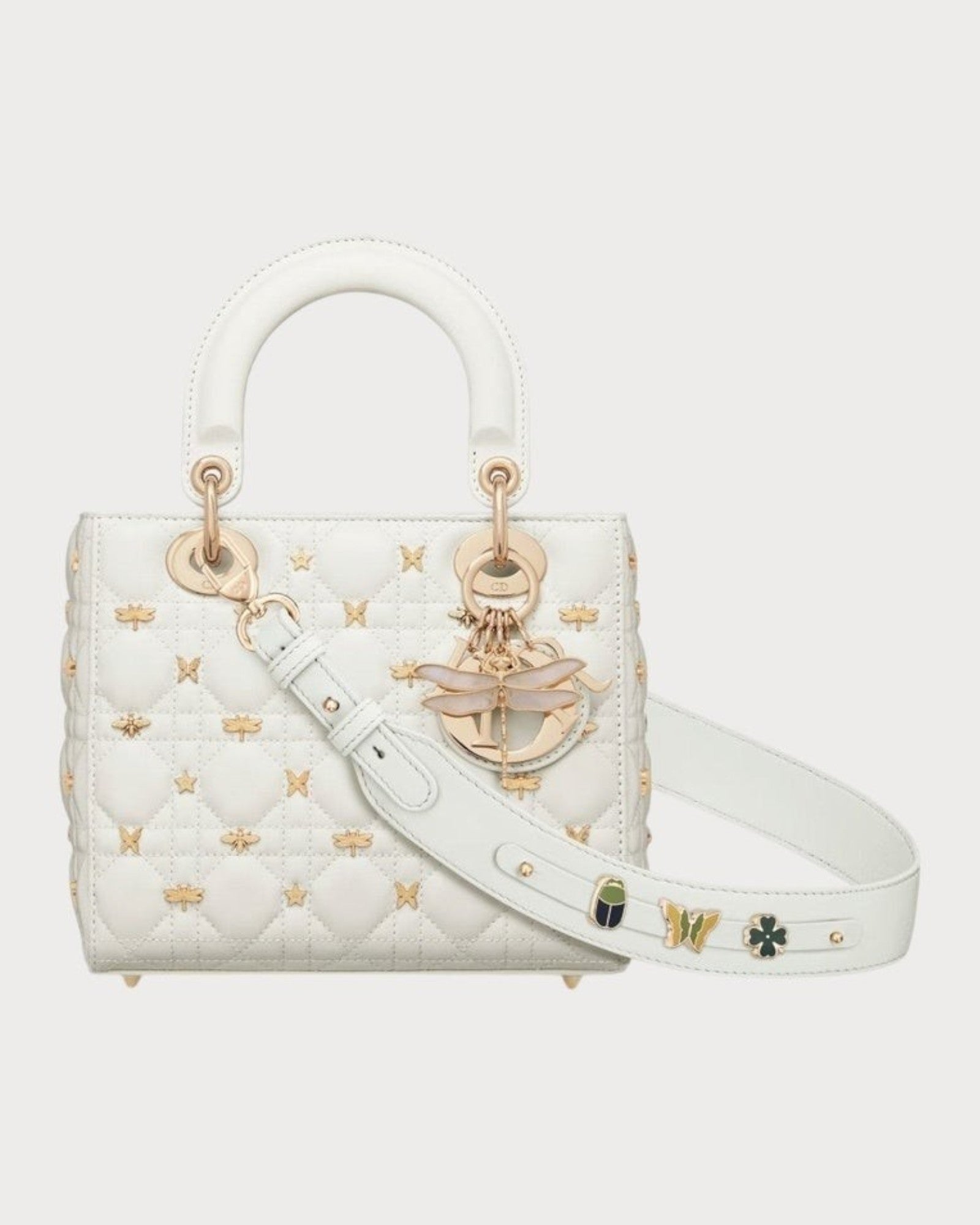 Lady Dior My ABCDior バッグ スモール ホワイト CHRISTIAN DIOR Lady Dior My ABCDior Bag Lambskin(Small/3 Colors