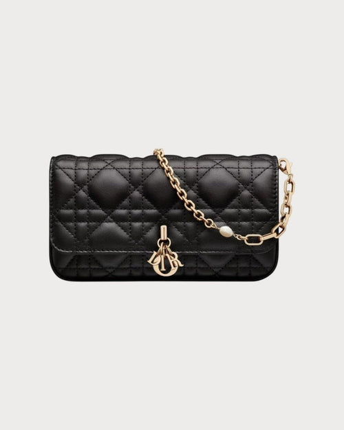 CHRISTIAN DIOR Lady Dior Phone Pouch Lambskin(3 Colors) - LONDONKELLY 英國名牌代購