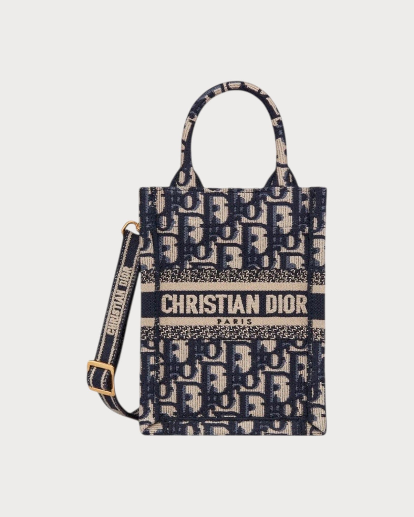 CHRISTIAN DIOR Book Tote Phone Bag Oblique Jacquard(Mini/2 Colors