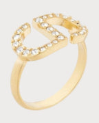 CHRISTIAN DIOR Petit CD Ring | 迪奥 CD 戒指 (金色) - LONDONKELLY