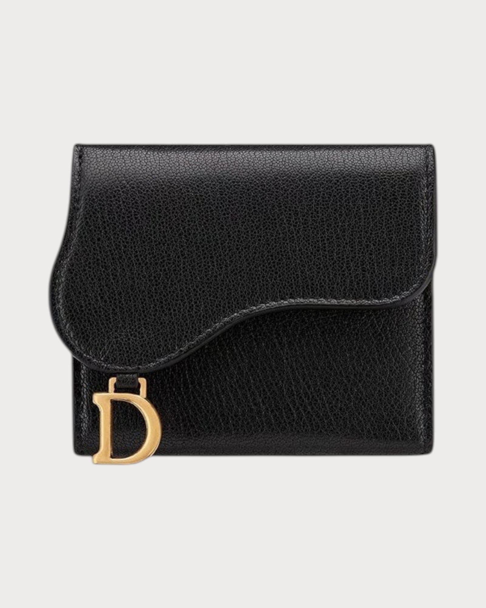 CHRISTIAN DIOR Saddle Lotus Wallet Goatskin(3 Colors