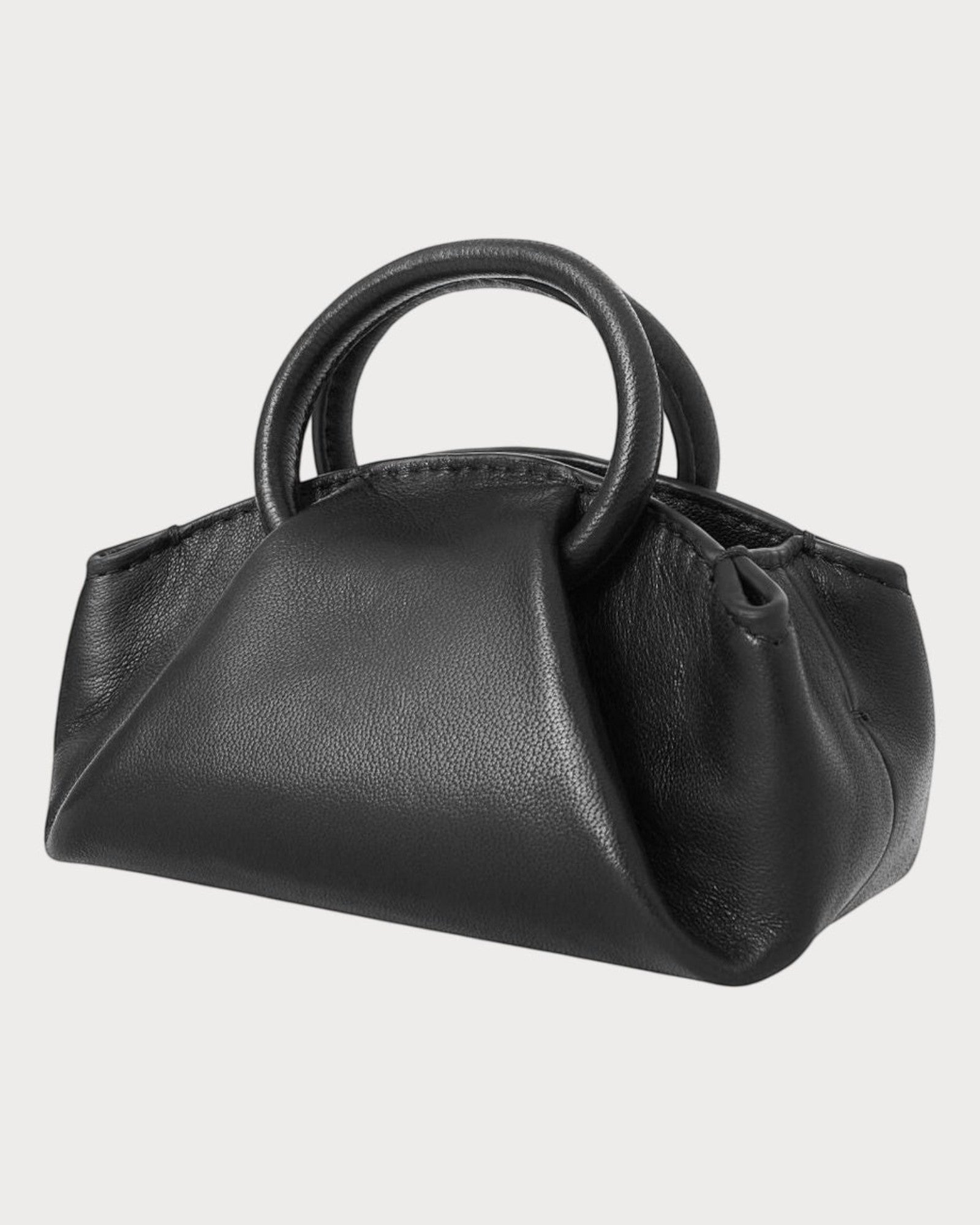 COS Fold Crossbody Bag Leather(Nano/Black) | LONDONKELLY