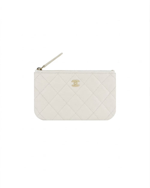香奈儿 AP4020 Classic Zipped Pouch 粒纹小牛皮拉链手袋(小码/3色)