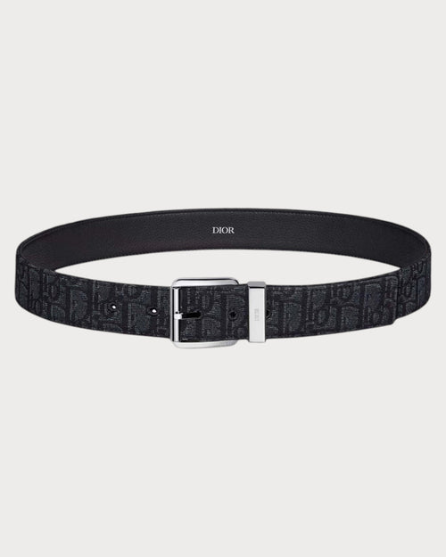 CHRISTIAN DIOR Men's Essential Belt | 迪奥 男仕皮带 (35mm/黑色老花)