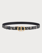 CHRISTIAN DIOR Montaigne Reversible Belt | 迪奥 双面皮带 (20mm/蓝色老花/黑色)