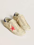 GOLDEN GOOSE Women’s Super - Star in nappa with suede star and metallic leather heel tab | 黃金鵝 女款 Super - Star 納帕皮革款，搭配麂皮星星與金屬皮革後跟標籤（白色） - LondonKelly 英國名牌代購