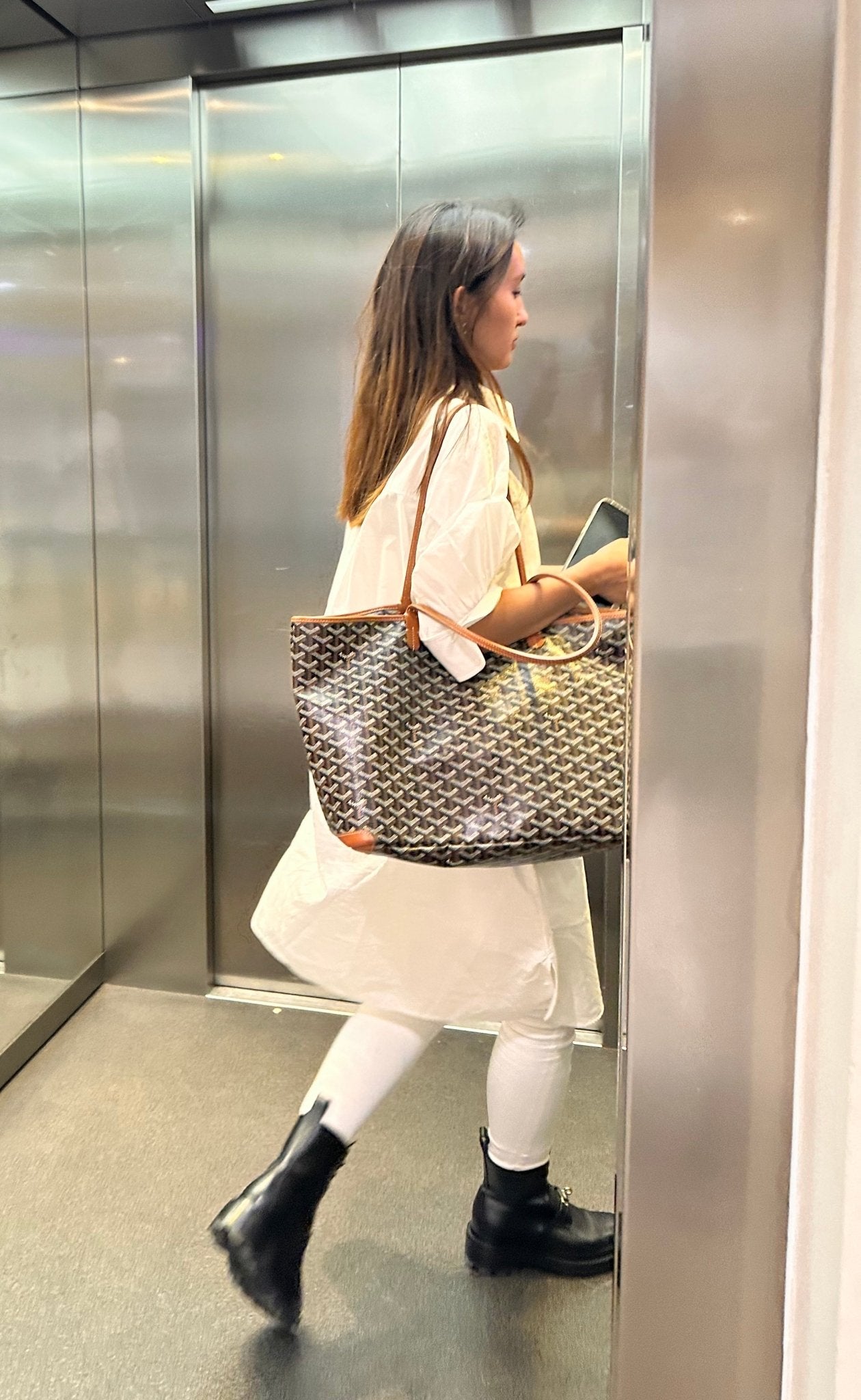 GOYARD Artois Bag Goyardine Canvas & Calfskin(MM/Many