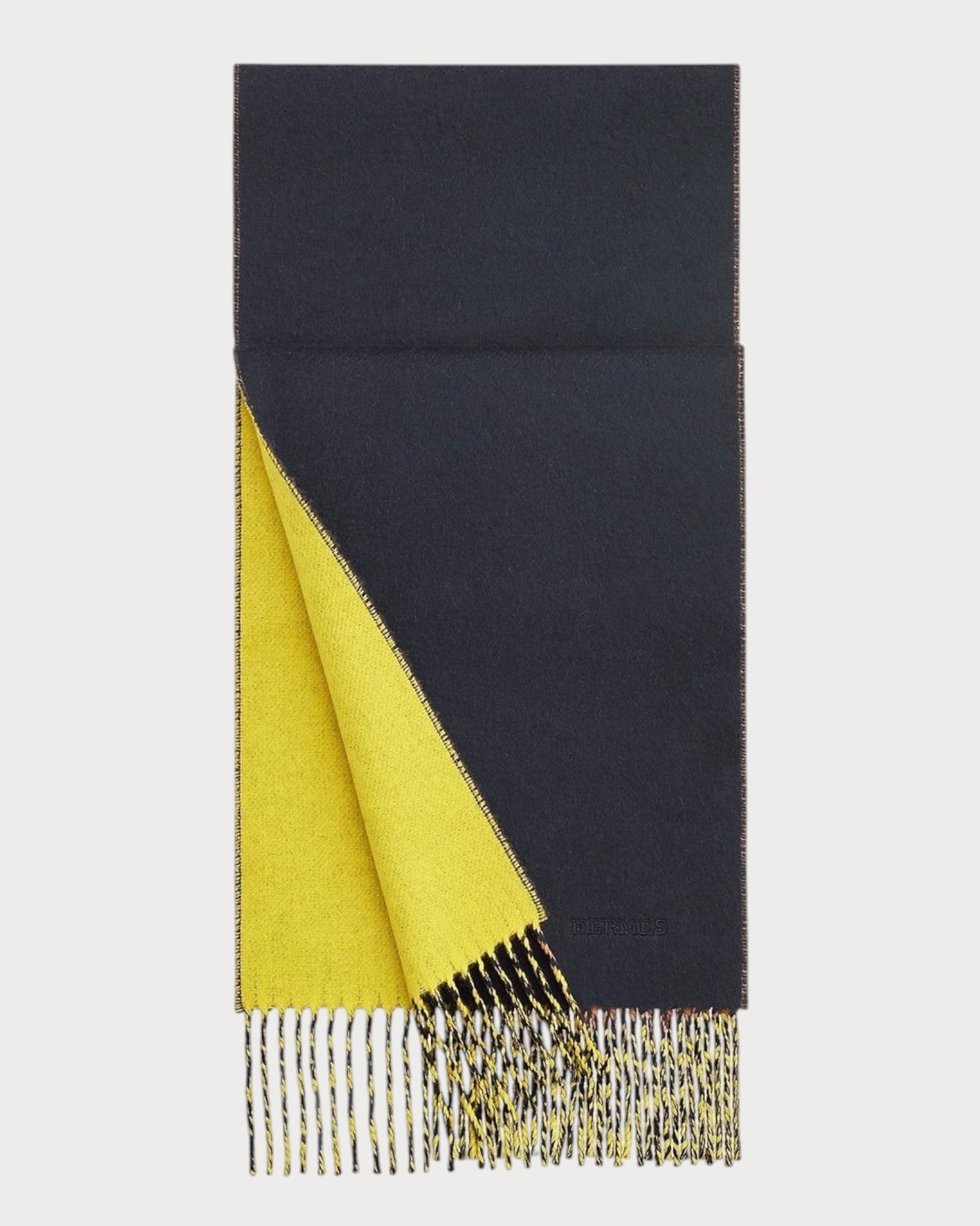 HERMES Men's Recto-Verso Muffler Cashmere(Many) | LONDONKELLY