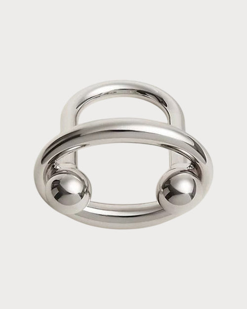 HERMES Satellite Scarf 90 Ring | 爱马仕 丝巾扣 (Silver)