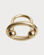 HERMES Satellite Scarf 90 Ring | 爱马仕 丝巾扣 (Gold)