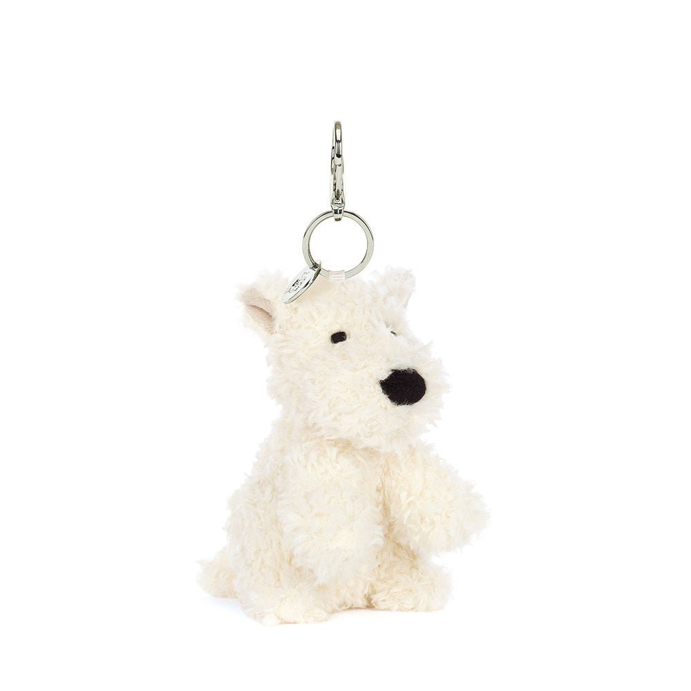 JELLYCAT Munro Scottie Dog Bag Charm(White) | LONDONKELLY