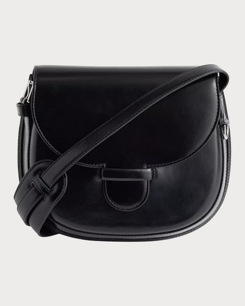 LEMAIRE Cartridge Sport Leather Shoulder Bag(Black) - LONDONKELLY 英國名牌代購