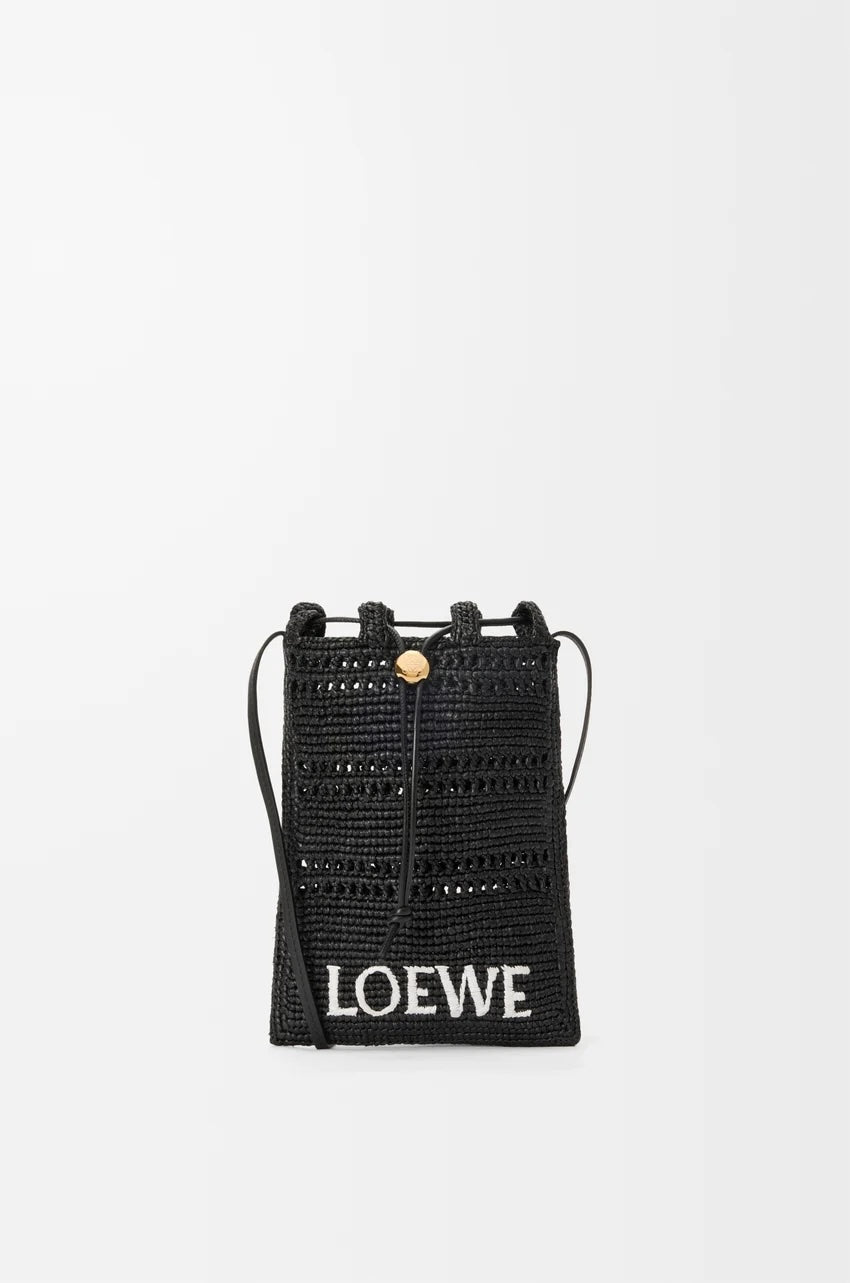 LOEWE Drawstring Pocket in Raffia(3 Colors) | LONDONKELLY