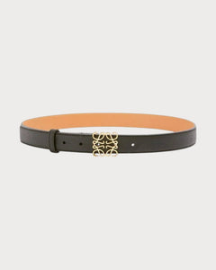 LOEWE Grain Leather Anagram Belt | 罗意威 皮带 (2.8cm/Black)