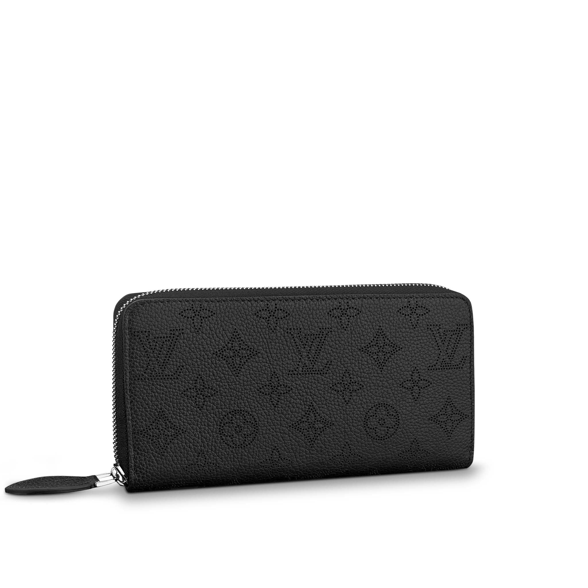 LOUIS VUITTON M61867 Zippy Wallet Mahina Leather(Black