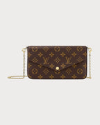 LOUIS VUITTON M81896 Felicie Pochette | 路易威登 银包配链带 (啡色老花) - LONDONKELLY 英国名牌代购