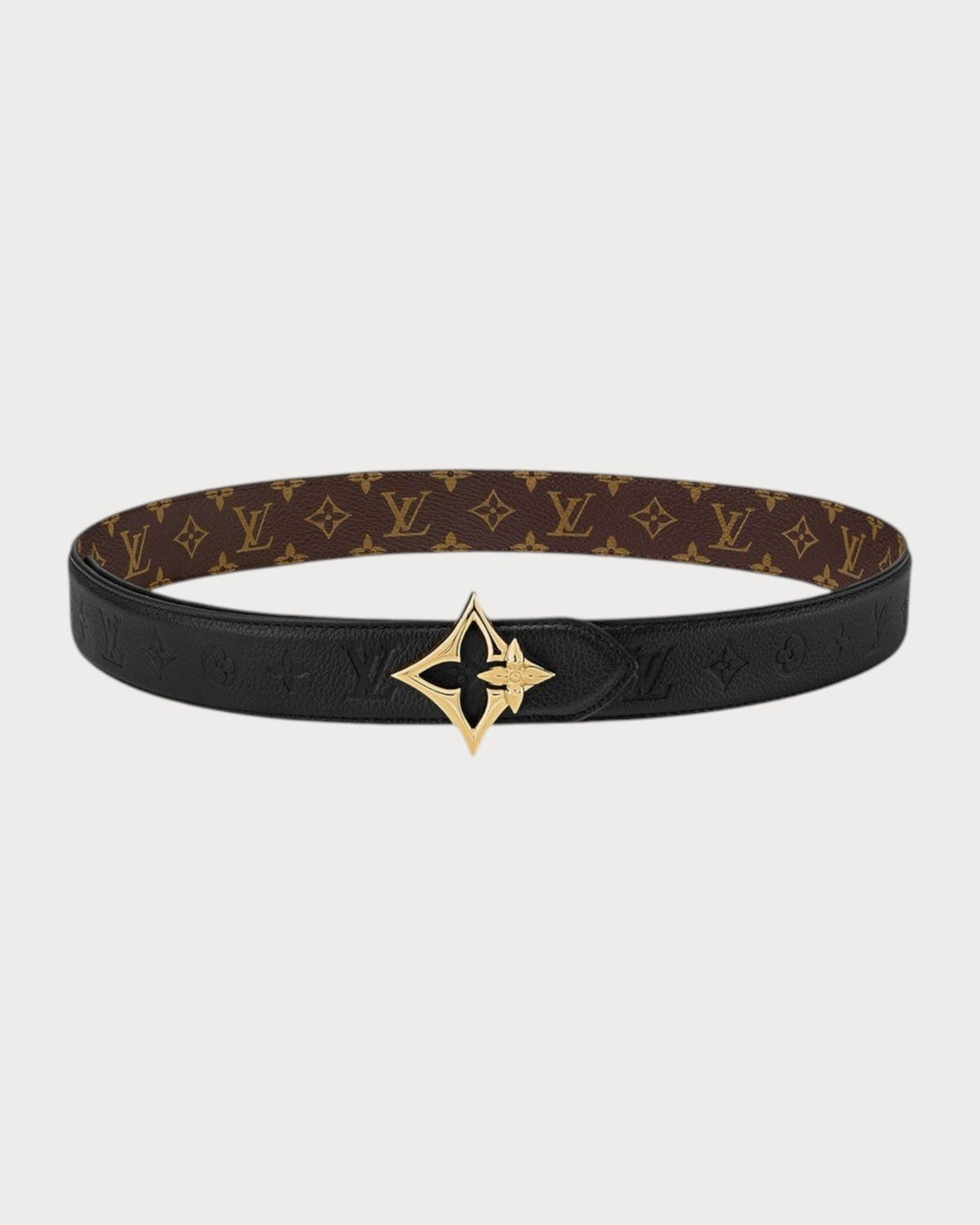 Louis Vuitton Black Belt with Gold Fleur Accent Louis Vuitton LV Women main image 2