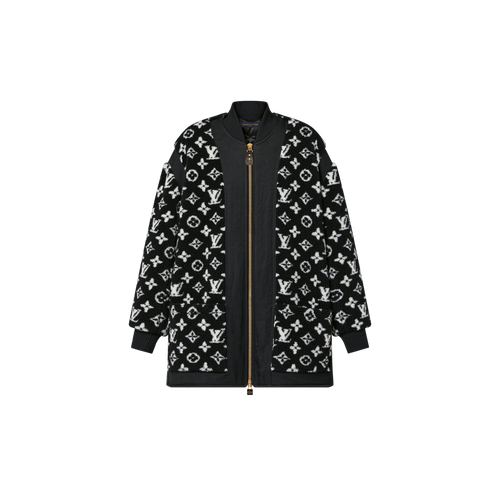 LOUIS VUITTON 1AC0V5 Oversized Monogram Teddy Bomber Jacket | 路易威登 外套 (黑色)