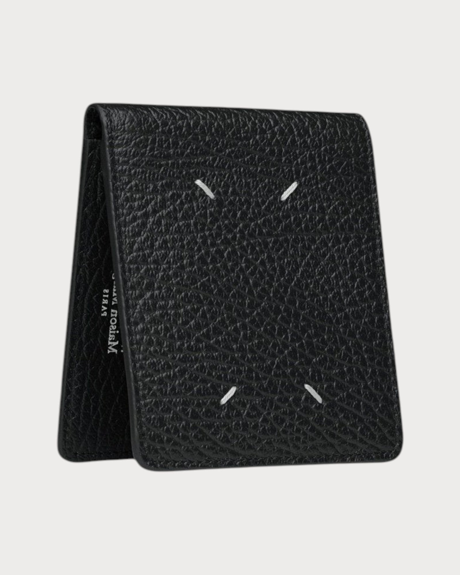 瑪吉拉之家 Four Stitches Cardholder 小牛皮(黑色) | LONDONKELLY