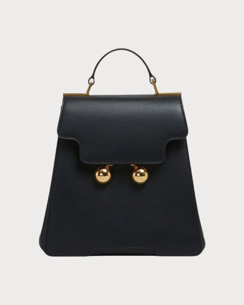 MARNI Black Leather Trunkaroo Backpack | 玛尼 背囊 (黑色) - LONDONKELLY 英国名牌代购