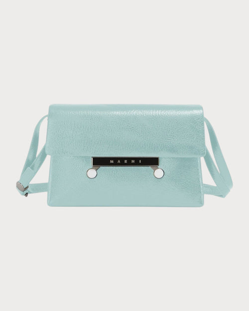 MARNI Green Craquelé Patent Leather Envelope Bag(Small/Green) - LONDONKELLY 英国名牌代购