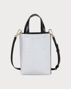 MARNI Museo Bag in White and Black Leather(Nano/Black/White) - LONDONKELLY 英国名牌代购