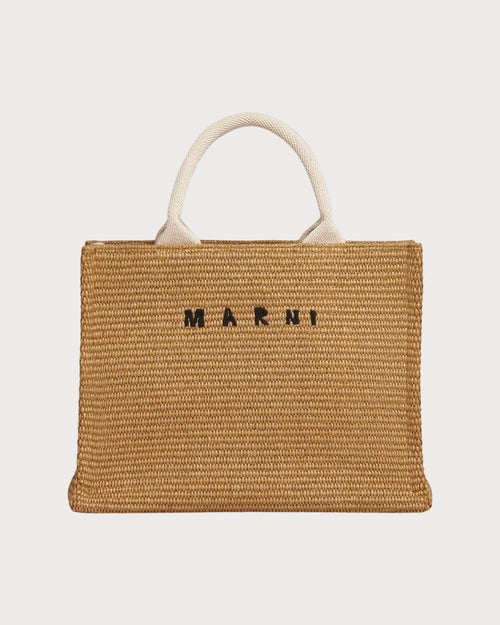MARNI Natural - Coloured Raffia - Effect Tote Bag(Small/Brown) - LONDONKELLY 英国名牌代购