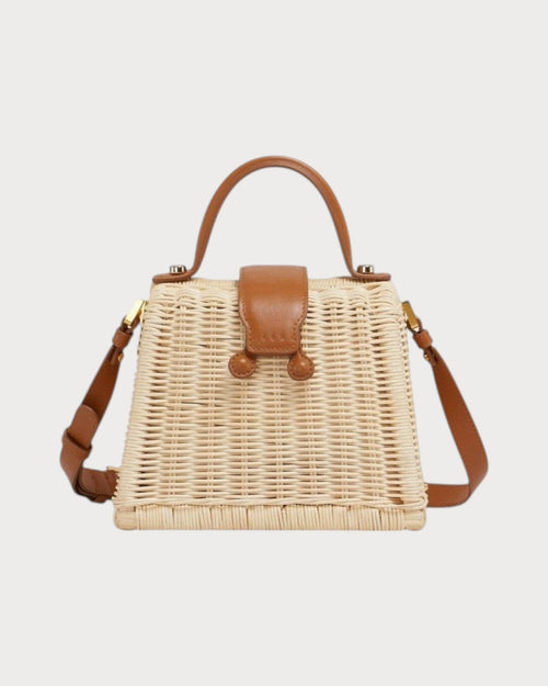 MARNI Natural Rattan Midollino Handbag(Brown) - LONDONKELLY 英国名牌代购