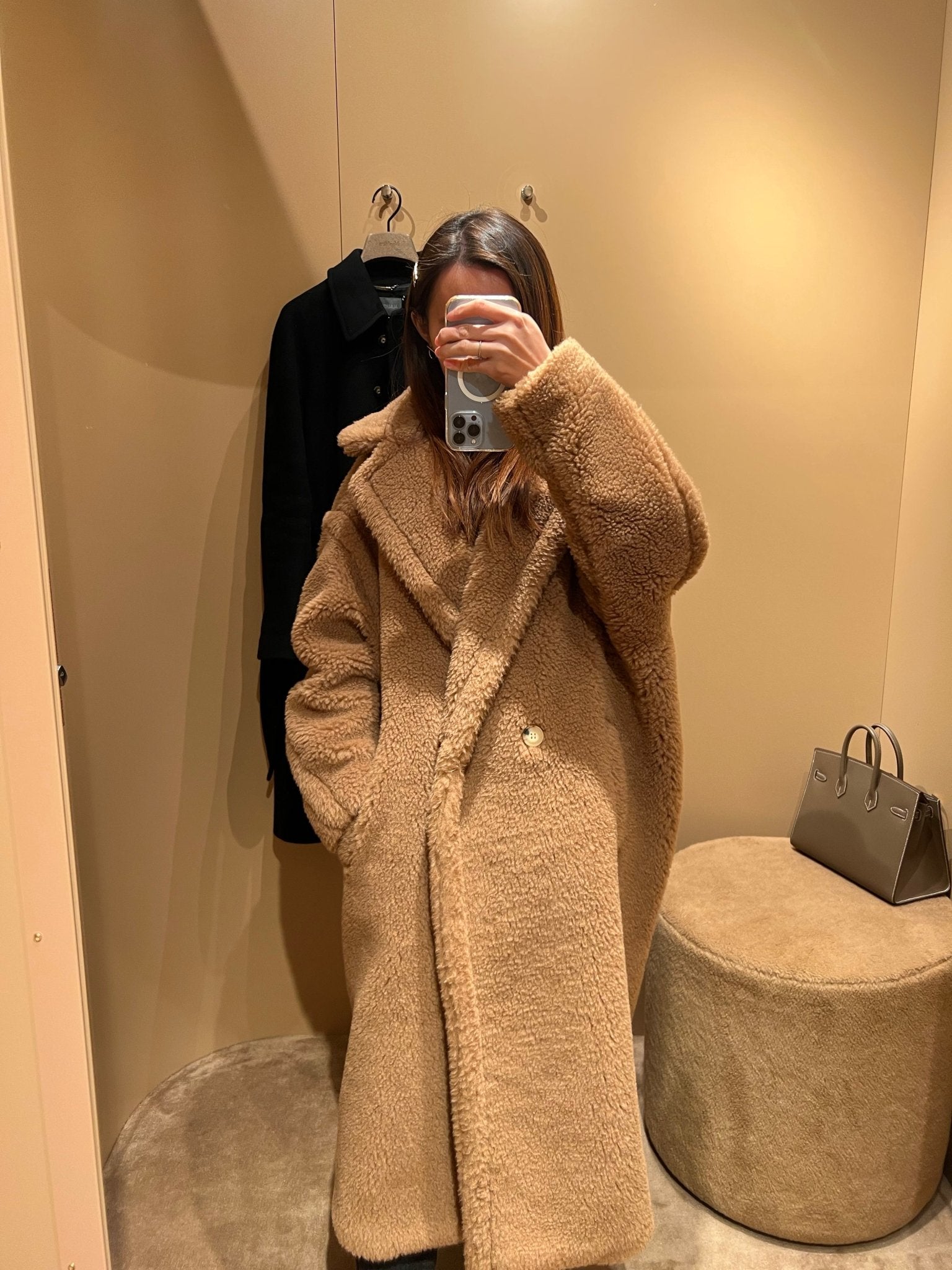 MAX MARA Teddy Bear Icon Coat | Max Mara Coat (brown