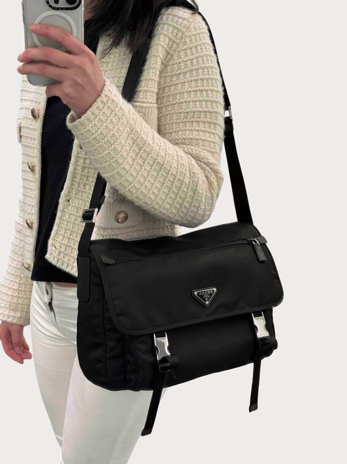 PRADA 1BD671 Shoulder Bag Nylon(Medium/Black) - LONDONKELLY 英國名牌代購
