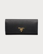 PRADA 1MH132 Large Saffiano Leather Wallet | 普拉达 长银包 (黑色) - LONDONKELLY 英国名牌代购