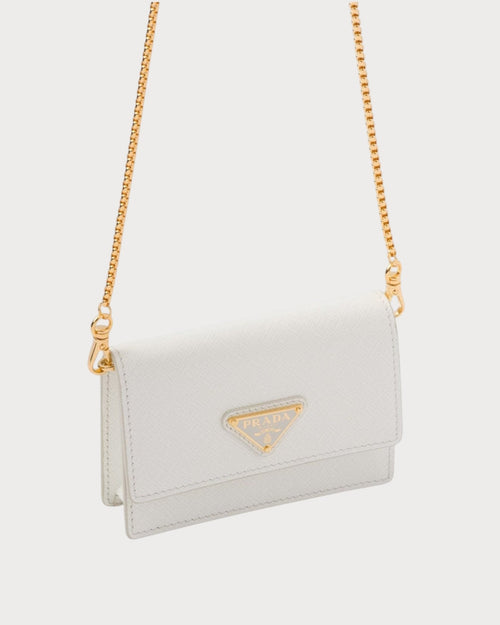 PRADA 1MR034 Card Holder with Chain Shoulder Strap | 普拉达 银包连链带 (多色) - LONDONKELLY 英国名牌代购