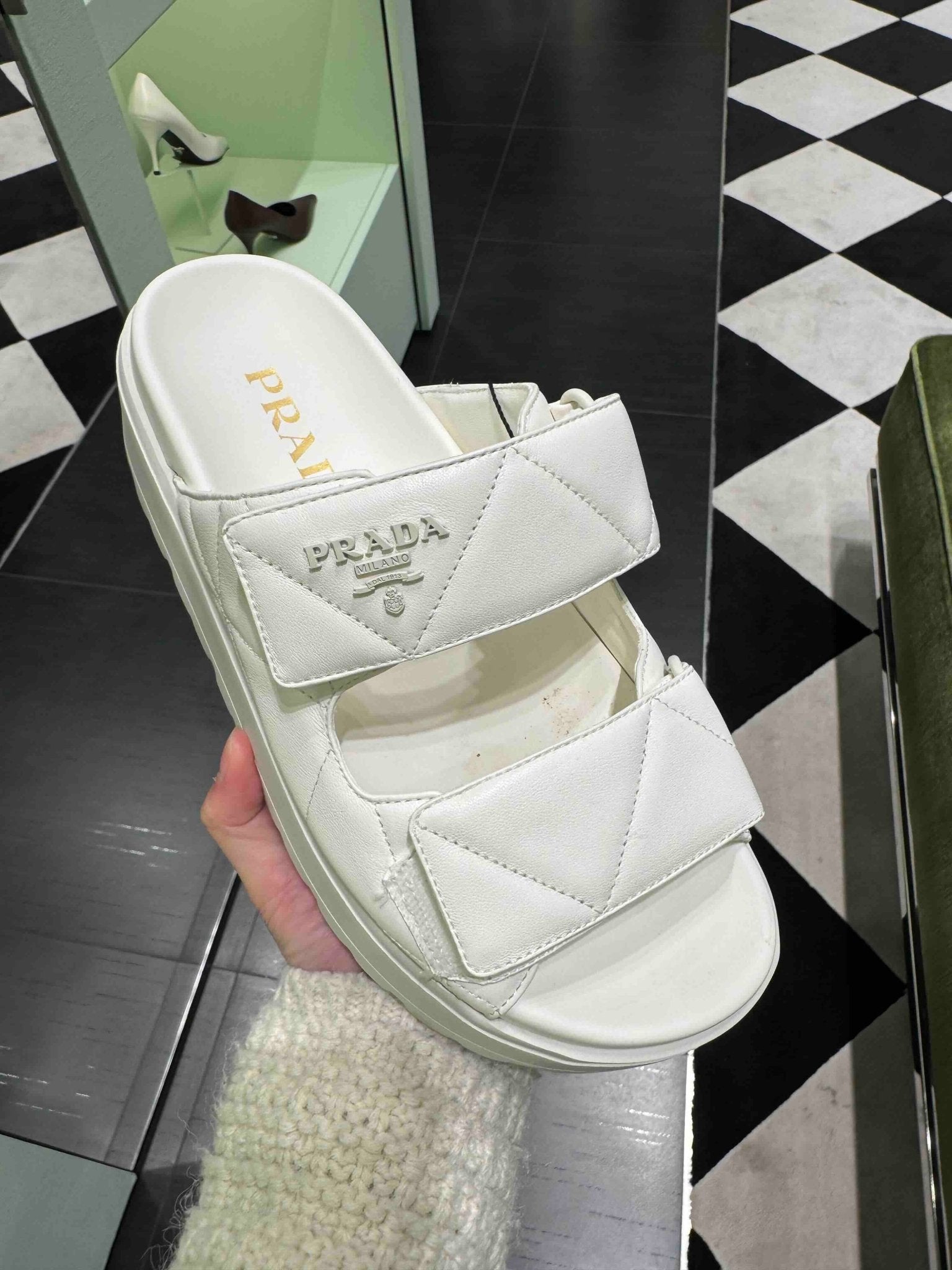 PRADA 1XZ775 Slides Padded Nappa Leather(2 Colors) | LONDONKELLY