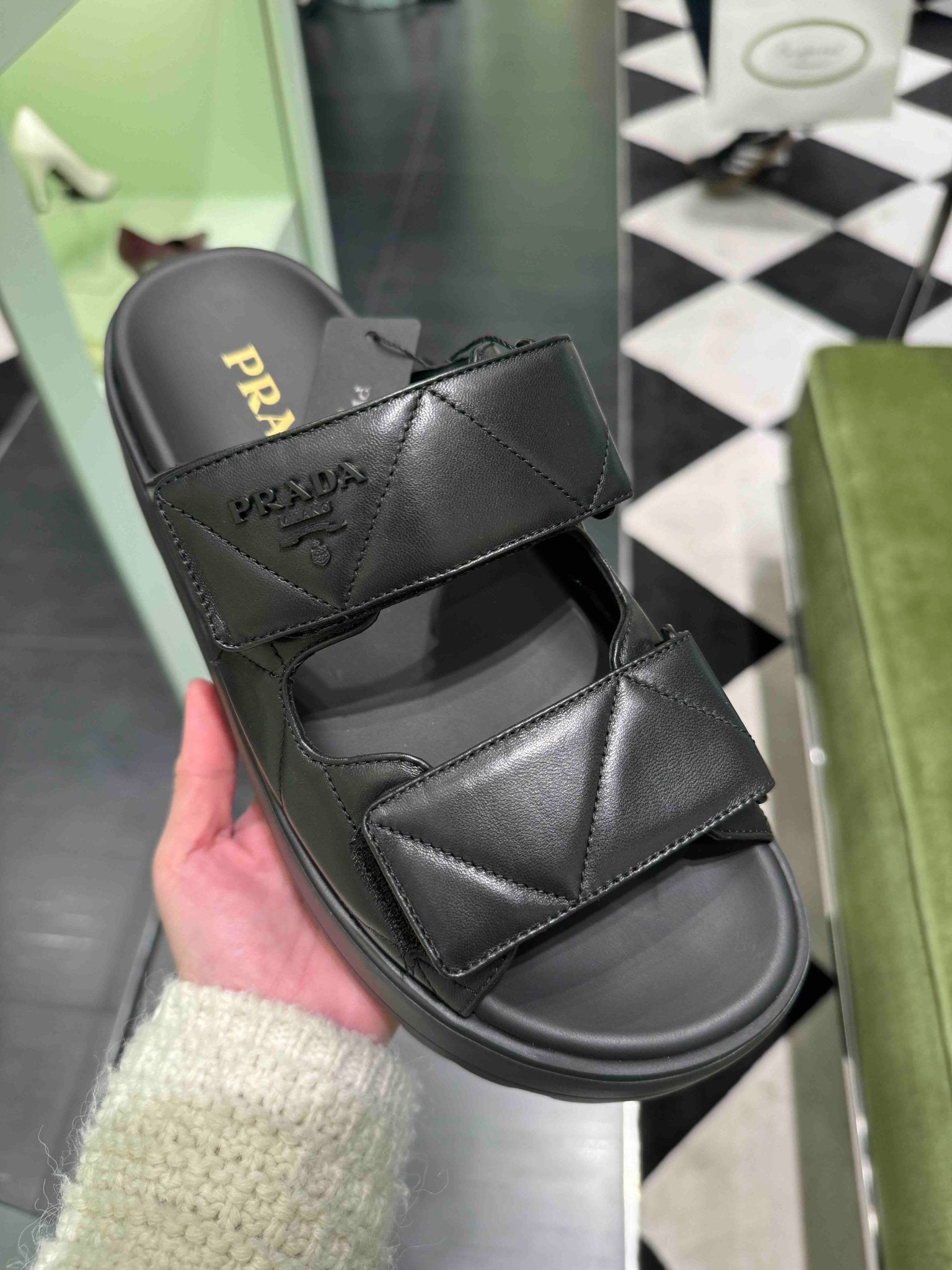 PRADA 1XZ775 Slides Padded Nappa Leather(2 Colors) | LONDONKELLY
