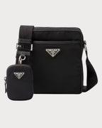 PRADA 2VH112 Re - Nylon and Saffiano Shoulder Bag | 普拉达 男仕手袋 (黑色) - LONDONKELLY 英国名牌代购