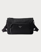 PRADA 2VH991 Men's Large Re - Nylon and Saffiano Leather Shoulder Bag | 普拉达 男仕手袋 (黑色) - LONDONKELLY 英国名牌代购