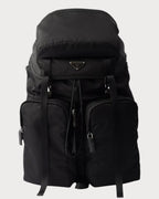 PRADA 2VZ019 Men's Re - Nylon and Saffiano Leather Backpack Black | 普拉达 男仕背囊 (黑色) - LONDONKELLY 英国名牌代购