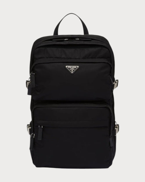 PRADA Men's Re - Nylon and Saffiano Leather Backpack | 普拉达 男仕背囊 (黑色) - LONDONKELLY 英国名牌代购