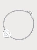 TIFFANY & CO. Return to Tiffany Heart Tag Double Chain Bracelet(Silver) - LONDONKELLY 英國名牌代購