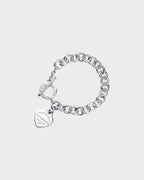 TIFFANY & CO. Return to Tiffany Heart Tag Toggle Bracelet in Silver | 蒂芙尼 手鏈 (銀色) - LONDONKELLY 英國名牌代購