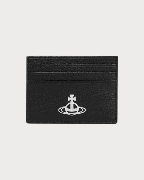 VIVIENNE WESTWOOD Flat Card Holder | 西太后 粒面牛皮卡片 (黑色) - LONDONKELLY 英国名牌代购