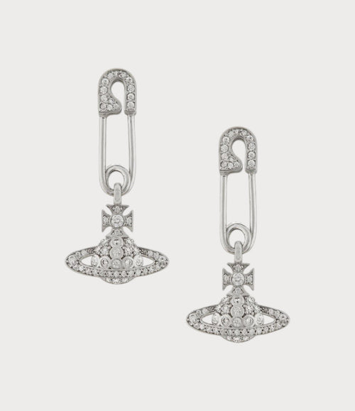 VIVIENNE WESTWOOD Lucrece Earrings | 西太后 耳环 (银色) - LONDONKELLY 英国名牌代购