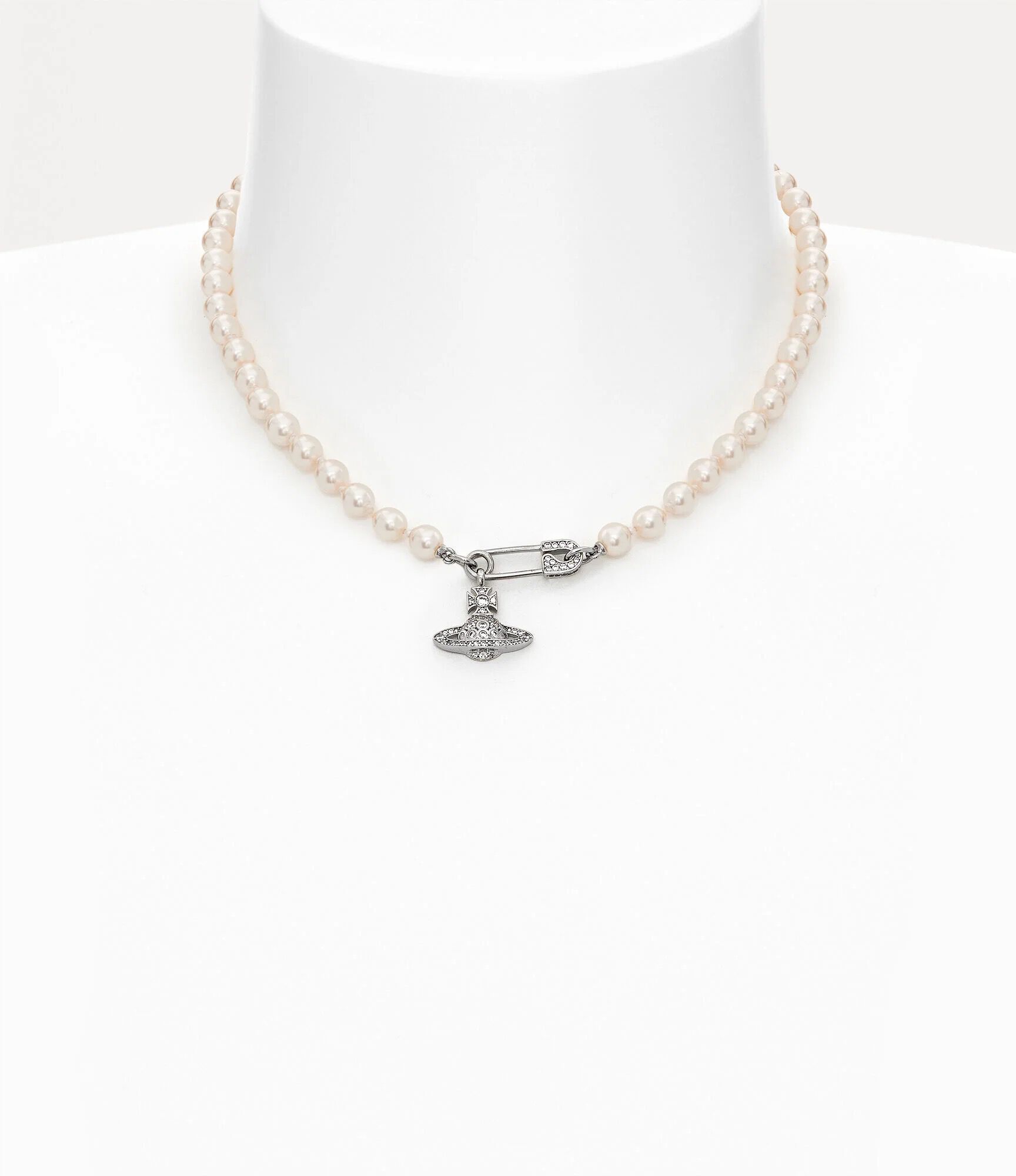 VIVIENNE WESTWOOD Lucrece Pearl Necklace Brass(2 Colors