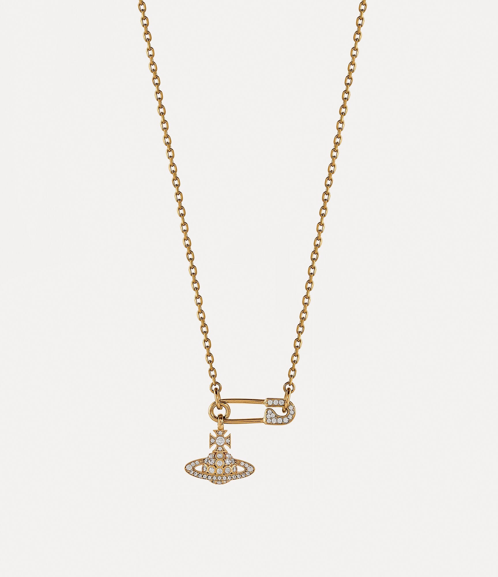 VIVIENNE WESTWOOD Lucrece Pendant Necklace Brass(2 Colors