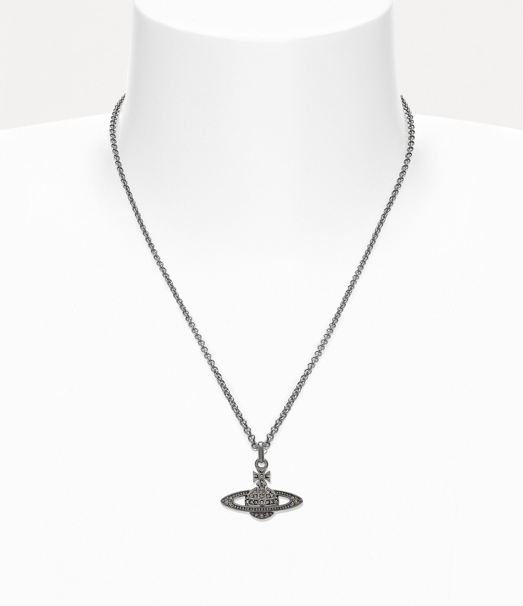 VIVIENNE WESTWOOD Man. Bas Relief Orb Pendant Necklace Brass(Mini