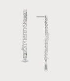 VIVIENNE WESTWOOD Millicent Platinum Earrings | 西太后 耳环 (银色) - LONDONKELLY 英国名牌代购